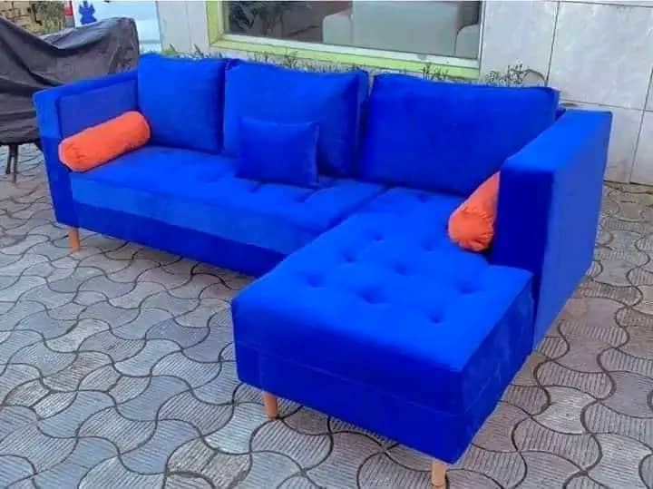 Canapé bleu foncé 